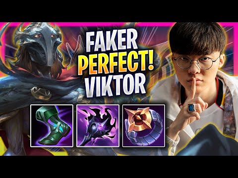 FAKER PERFECT GAME WITH VIKTOR! - T1 Faker Plays Viktor MID vs Aurora! | Season 2025