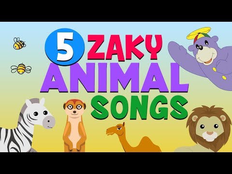 5 Zaky Animal Songs For Kids - Muslim Cartoons