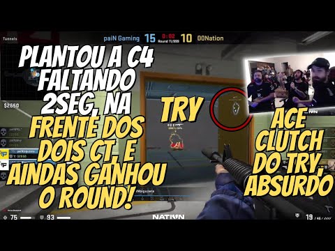 OS NARRADORES DA 00NATION FORAM A LOUCURA COM O ACE CLUTCH DO TRY....ABSURDO