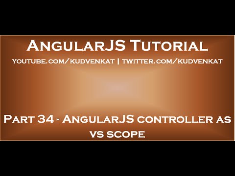 AngularJS controller as vs scope