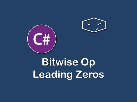 bitwise op leading zeros in c