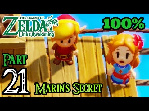 Zelda Link's Awakening Walkthrough 100% Switch - Part 21 - Marin's Secret | Turtle Head Boss
