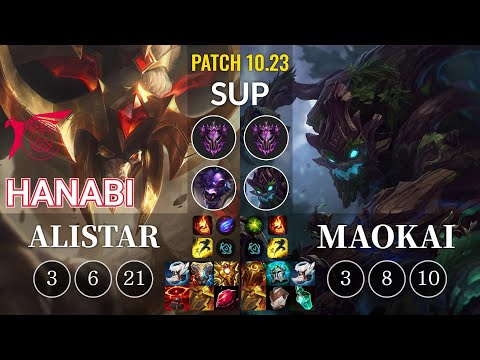TLN Hanabi Alistar vs Maokai Sup - KR Patch 10.23