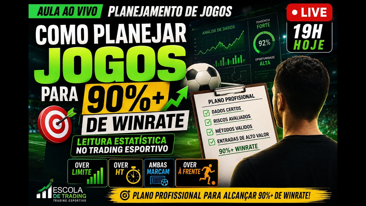 COMO PLANEJAR JOGOS PARA 90%+ DE WINRATE | Leitura Estatística no Trading Esportivo