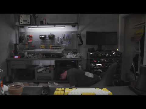 Albert Chang pumps out some pushups