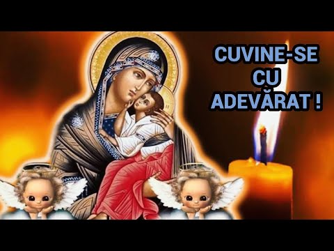 Rugăciunea “Cuvine-se cu adevărat “ Născătoare de Dumnezeu #amin @rugaciunicrestine0816