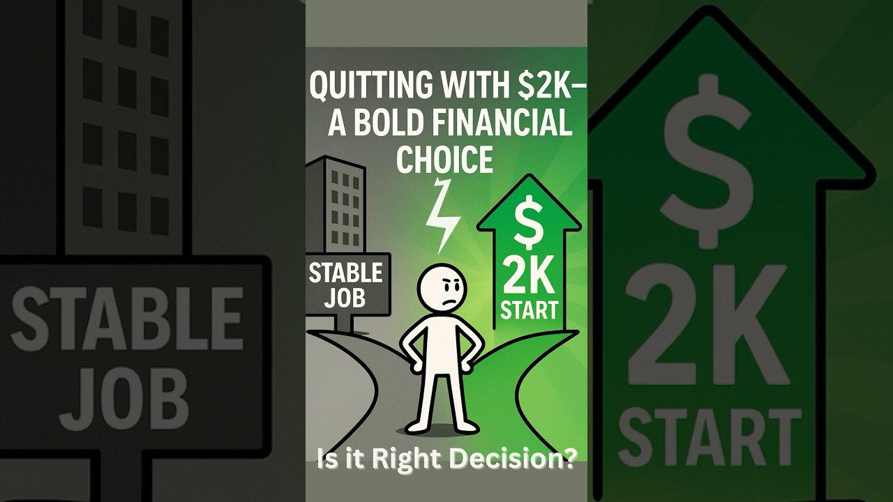 Quitting With $2K – A Bold Financial Decision #FinancialFreedom #BoldDecisions #FinanceMotivation