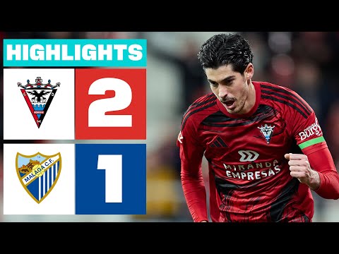 CD MIRANDÉS 2 - 1 MÁLAGA CF | RESUMEN LALIGA HYPERMOTION