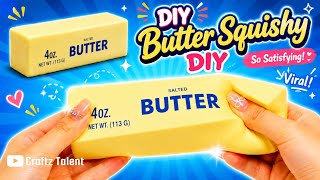How to make Butter Squishy at home/ Paper craft/ Easy craft ideas/ DIY/ school project/art and craft