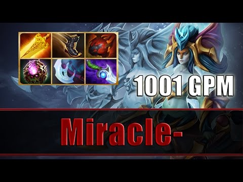 Miracle- plays Naga Siren Mid with 1001 GPM - Dota 2