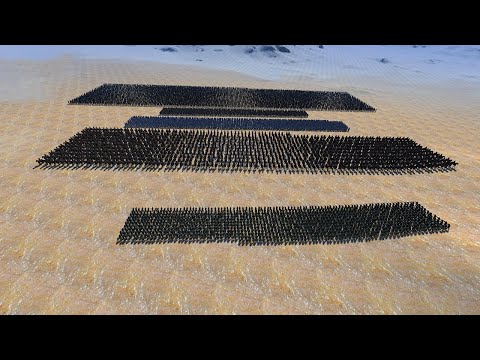 1000 MODERN SOLDIERS vs ARCHERS, CAVALRY, FOOTMAN, SPEARMAN | Ultimate Epic Battle Simulator | UEBS