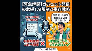 ガジェット好き必聴！「スペック紹介」だけでは稼げない時代の生存戦略