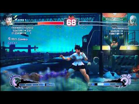 SSF4 AE 2012: FAXgimoto (Makoto) vs TAFUMAN0327 (El Fuerte)