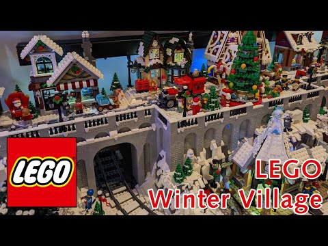 25,000+ Piece LEGO Christmas Winter Village!