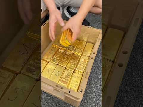 Do you like 24k gold bars?🤔 #gold #goldfactory