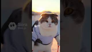決める時は決めるヌコ1 #sora2