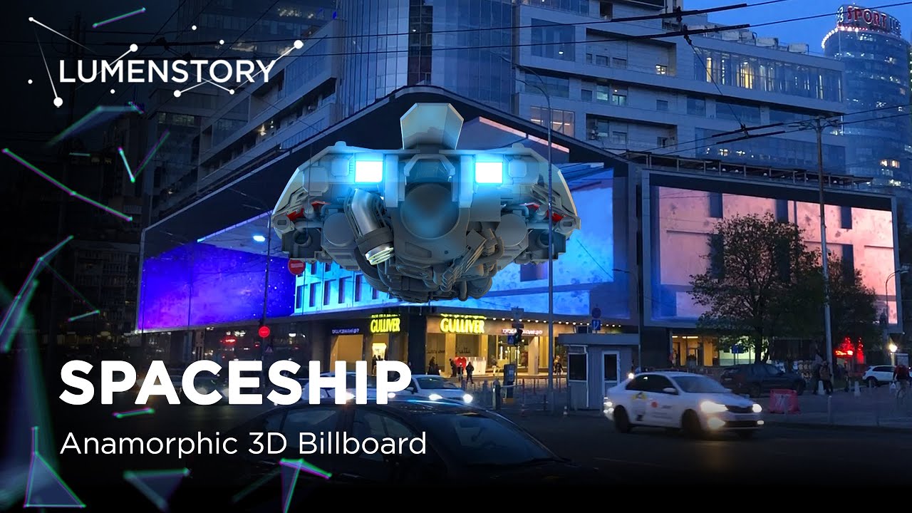 Star Wars | 3D Billboard advertising video in the center of Kyiv | lumenstory