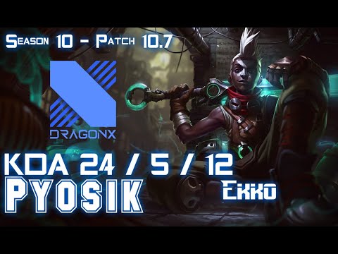 DRX Pyosik EKKO vs SYLAS Jungle - Patch 10.7 KR Ranked
