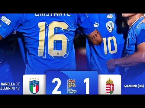 Italy vs Hungary 2-1 Highlight goals 2022 #2022  #italy #hungary