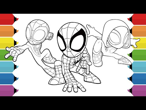 Spidey and His Friends Coloring Pages | Spidey Coloring | Marvel's Coloring