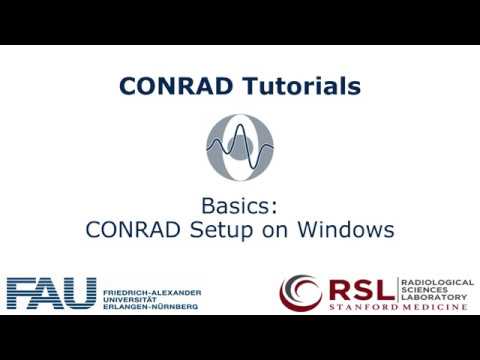 Basics: Setting up CONRAD on Windows