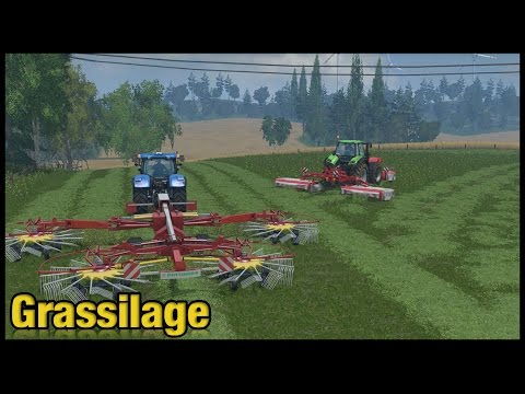 [Ls 15] Grassilage in Klettenberg: mähen | schwaden | häckseln