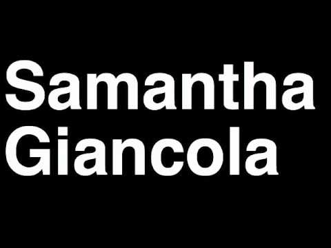 How to Pronounce Samantha Giancola Sweetheart Jersey Shore Cast TV Show Interview Fight