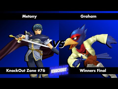 KnockOut Zone #76 - SSBM Winners Final - Meltony (Marth) vs Graham (Falco)