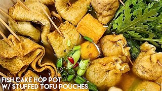 Korean Street food Fish cake Soup w/ stuffed tofu pouches l Eomuktang