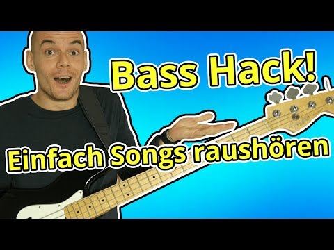 Learn bass - super easy to pick out songs BASS HACK!