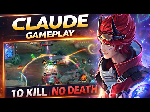 Claude Perfect Game 🔥 10 Kills 0 Deaths | Ranked Gameplay MLBB
