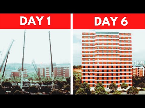 Extreme Mega Engineering, How China build 15 storey hotel in 6 days, Fast Construction