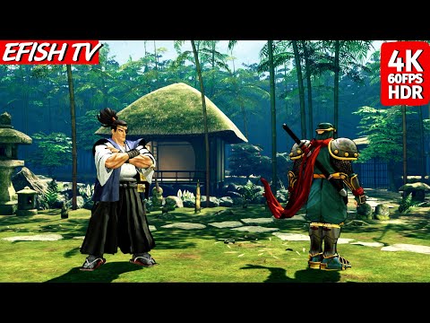 Yagyu Jubei vs Hattori Hanzo (Hardest AI) - Samurai Shodown | 4K 60FPS