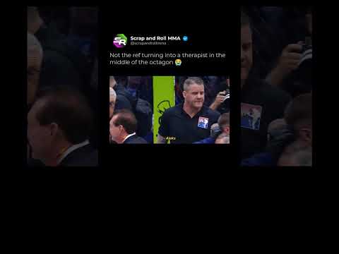 Ref Marc Goddard Thanks Aleksandre Topuria for Stopping the Fight