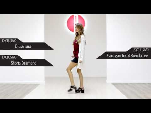 Cardigan Tricot Feminino Brenda Lee - 6730019021/ Blusa Feminina Lara -  6700055317/ 6710030512