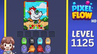 Pixel Flow Level 1125 Solution Walkthrough