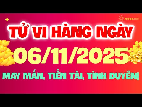 Tử vi phương đông thứ 5 ngày 6/11/2025