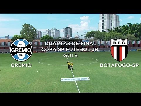 Gols - Grêmio-RS 1 x 2 Botafogo-SP - Copa São Paulo Futebol Jr. - 20/01/2015