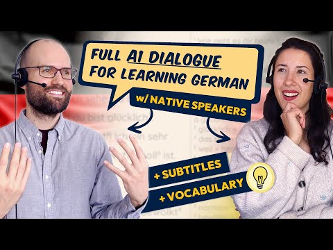 A1 Dialog auf Deutsch: Die 17 wichtigsten Fragen für Anfänger | Untertitel + Vokabular