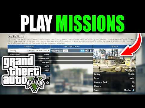How To Play Missions In GTA 5 Online - Easy Guide