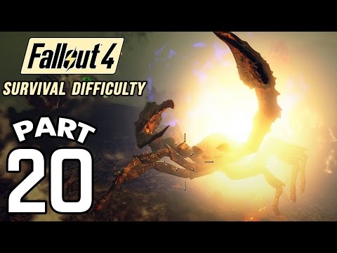 Fallout 4 Survival Difficulty SNIPER Walkthrough - Part 20 Crater Of Atom 1080p 60FPS