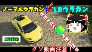 【ゆっくり実況】ForzaHorizon4　ノーマルウラカンVSLBウラカン　軽い性能比較