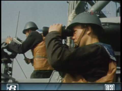 Сторожевой корабль “Воровский” на боевом курсе 30.07.1983