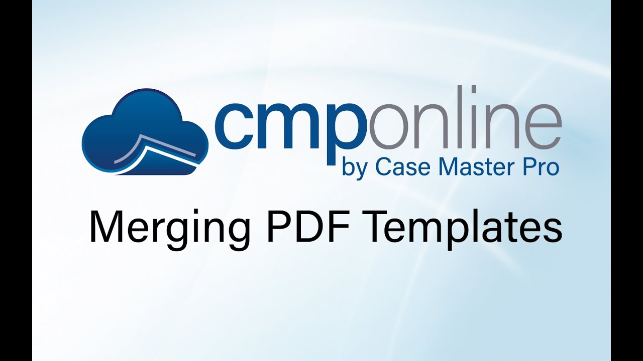 CMPOnline - Merging PDF Templates
