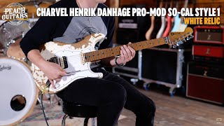 Video thumbnail for No Talking...Just Tones | Charvel Artist Henrik Danhage Pro-Mod So-Cal Style 1 White Relic by Peach Guitars