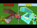 Minecraft NOOB Vs PRO Secret Bunker BUILD CHALLENGE
