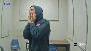 Suspect caught on video hiding crack cocaine in the ceiling at police headquarters