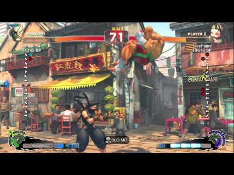 LiveHame [Ibuki] vs nanakun4 [Sagat] SSF4 Japanese Online Ranked Matches - TRUE-HD
