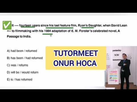 YDS /YÖKDİL Tense soru çözüm tekniği Eğer tarih varsa Past Uyumu aranmalıdır.