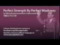 Perfect Strength By Perfect Weakness William Branham 61 11 19